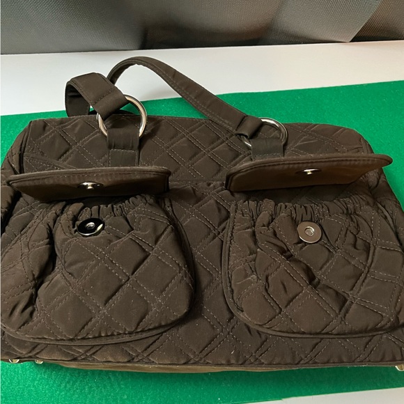Vera Bradley quilted brown handbag. - Picture 4 of 5